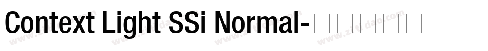 Context Light SSi Normal字体转换